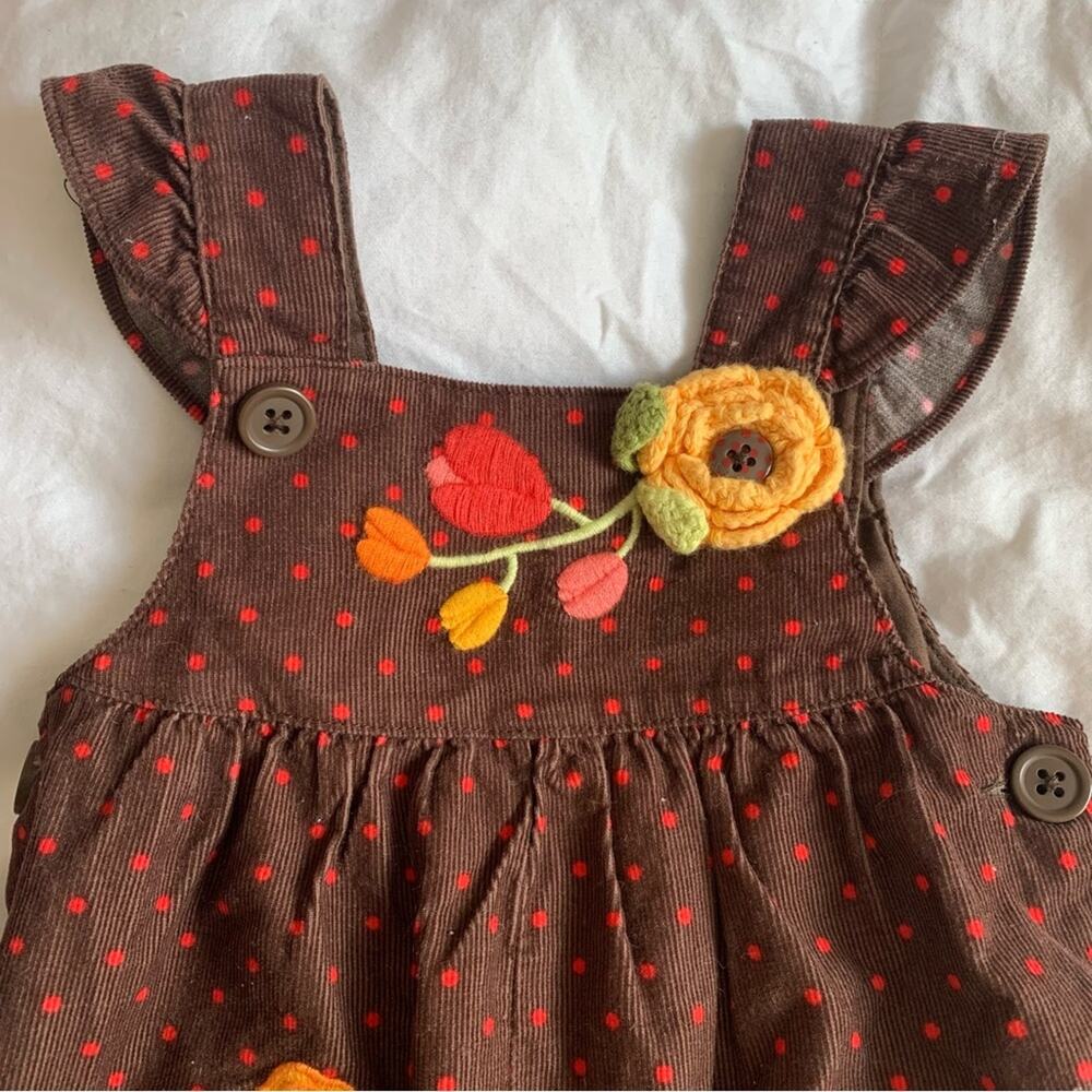 BabyDoll Dresses Owl Corduroy Overalls 18 Month Owl Bundle Set - Picture 3 of 16